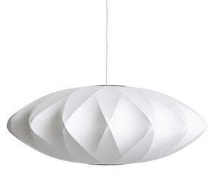 Závěsná svítidlo HAY, Nelson Saucer Bubble Crisscros, stmívatelné, Bílá, Obývací pokoj, Plast, Design