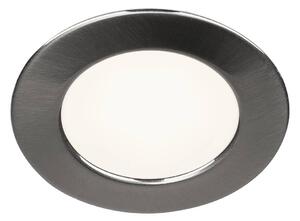 LA 112225 DL 126 LED, typ downlight, kulaté, kartáčovaný kov, teplá bílá, 12 V - BIG WHITE (SLV)