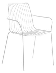 PEDRALI - Židle s vysokou opěrkou a područkami NOLITA 3656 DS - bílá
