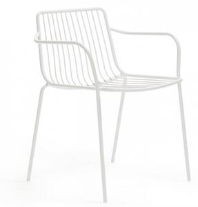 PEDRALI - Židle s nízkou opěrkou a područkami NOLITA 3655 DS - bílá