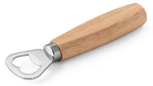 HOLZ. Otvírák na láhve z kovu s dřevěnou rukojetí