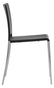 PEDRALI - Židle MYA 700 DS s hliníkovou podnoží - černá