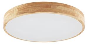 Stropní Lampa Lindby, Tanju, stmívatelné, Dřevo, Obývací pokoj, Dřevo, Venkovský / rustikální