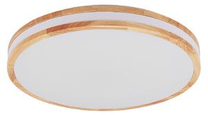Stropní Lampa Lindby, Emiva, stmívatelné, Dřevo, Obývací pokoj, Dřevo, Moderní