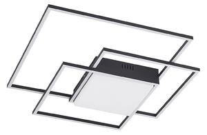 Stropní Lampa Lindby, Nelinka, Černá, Obývací pokoj, Kov, Moderní