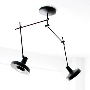 Stropní Lampa GRUPA, Arigato, stmívatelné, Černá, Pracovna, Kov