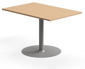AJ Produkty Jednací stůl FLEXUS, rozšiřující díl, 800x1200 mm, buk, stříbrná