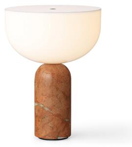 Stolní lampa New Works, Kizu Portable, stmívatelné, Hnědá / Rezavá, Obývací pokoj, Mramor, Design