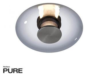 Paul Neuhaus Stropní/nástěnné LED svítidlo PURE Vitrum, 13W, ø 22 cm, 2700 stmívatelné Barva: Hnědá