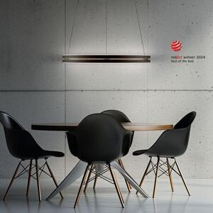 Paul Neuhaus Závěsné LED svítidlo PURE E-Loop dub/černá, 53W, ø 70,1 cm, 2700-5000K