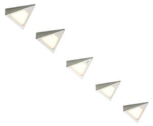 Odia Bodová 5 pcs. Steel PRIOS, Odia, stmívatelné, Metalická, Obývací pokoj, Kov, Moderní