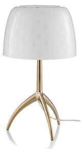Stolní lampa Foscarini, Lumiere, stmívatelné, Bílá, Obývací pokoj, Sklo, Design