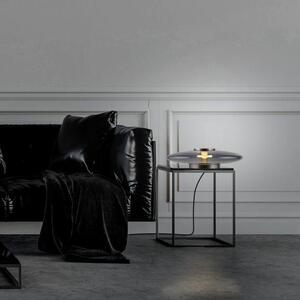 Paul Neuhaus Stolní LED lampa PURE Vitrum, ø 32 cm, 2700K stmívatelná, dotykový stmívač Barva: Platina