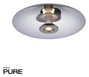 Paul Neuhaus Stropní/nástěnné LED svítidlo PURE Vitrum, 21W, ø 45 cm, 2700 stmívatelné Barva: Hnědá