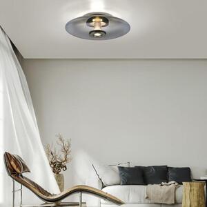 Paul Neuhaus Stropní/nástěnné LED svítidlo PURE Vitrum, 21W, ø 45 cm, 2700 stmívatelné Barva: Zlatá