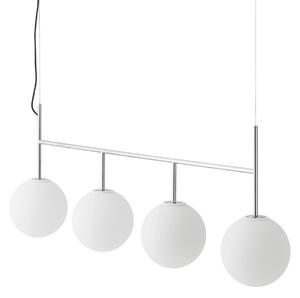 Závěsná svítidlo Audo Copenhagen, TR Bulb Frame, stmívatelné, Bílá, Obývací pokoj, Sklo, Design
