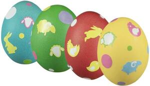 Sada na zdobení velikonočních vajíček 4 barvy a samolepky