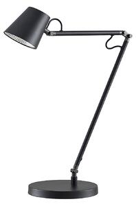 Stolní lampa Lucande, Tarris, stmívatelné, Černá, Pracovna, Kov, Moderní