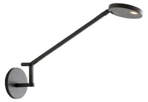 Nástěnná Svítidla Artemide, Demetra Micro, stmívatelné, Černá, Pracovna, Kov, Design