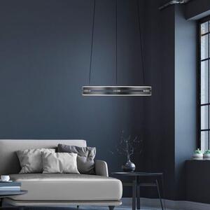 Paul Neuhaus Závěsné LED svítidlo PURE E-Loop, 50W, ø 50 cm, 2700-5000K Barva: Mystická šedá