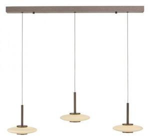 Paul Neuhaus Závěsné LED svítidlo PURE VITRUM, 34W, ø 22 cm, 2700K Barva: Hnědá-opalová