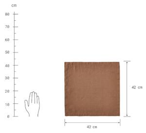 RIGA Ubrousek 42 x 42 cm - skořicově hnědá