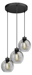 Závěsná svítidlo TK Lighting, Cubus, stmívatelné, Šedá, Obývací pokoj, Sklo, Moderní