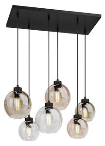 Závěsná svítidlo TK Lighting, Cubus, stmívatelné, Vícebarevná, Obývací pokoj, Sklo, Moderní