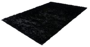 LALEE Kusový koberec TWIST 600/black BARVA: Černá, ROZMĚR: 120x170 cm