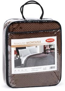 Matex Přehoz na postel Montana hnědá, 170 x 210 cm