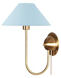 Nástěnná Svítidla Globen Lighting, Modrá, Obývací pokoj, Tkanina / Textil