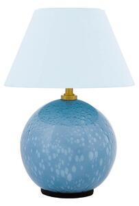 Stolní lampa Globen Lighting, IRIS, stmívatelné, Modrá, Obývací pokoj, Sklo, Vintage