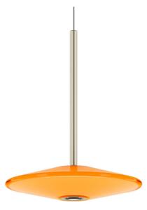 Závěsná svítidlo LOOM DESIGN, stmívatelné, Oranžová, Obývací pokoj, Sklo, Moderní