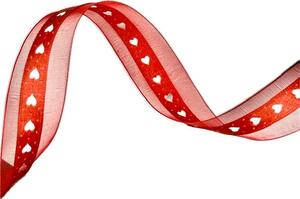 Stuha vysekávaná RED HEART červená 25mm x 2m (18,-Kč/m)