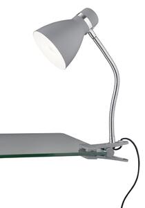 Stolní lampička s klipem Harvey 30 cm, titanová barva