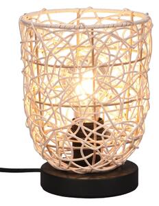 Stolní lampa Lovis, ratan