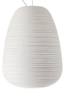 Závěsná svítidlo Foscarini, Rituals 1, stmívatelné, Bílá, Obývací pokoj, Sklo, Design