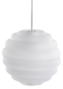 Závěsná svítidlo Tom Dixon, Press Sphere, stmívatelné, Bílá, Obývací pokoj, Sklo, Design