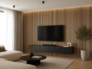 Horve Akustický panel 2700 x 600 mm - dub Alabama s černým filcem