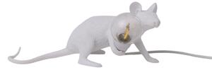 Stolní lampa SELETTI, Mouse Lamp Valentine, Bílá, Obývací pokoj, Plast, Design