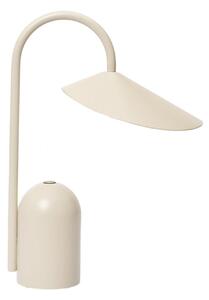 Stolní lampa ferm LIVING, Arum, stmívatelné, Béžová, Terasa, Kov, Design