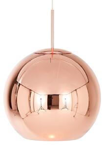 Závěsná svítidlo Tom Dixon, Copper Round, stmívatelné, Měděná, Obývací pokoj, Plast, Design