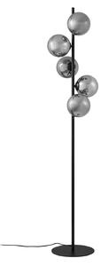 Stojací Lampa Lindby, Orbelia, Černá, Obývací pokoj, Sklo, Moderní