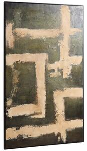 Kave Home Béžovo-zelený abstraktní obraz Emeri 200 x 120 cm