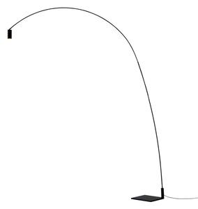 Stojací Lampa Nemo Lighting, Fox, stmívatelné, Černá, Obývací pokoj, Kov, Moderní