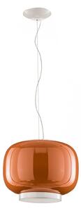 Závěsná svítidlo Foscarini, Chouchin 1, stmívatelné, Oranžová, Kuchyně, Sklo, Design