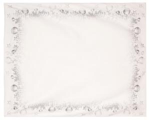 Ubrus Vánoční koule 130x220 cm, bílý