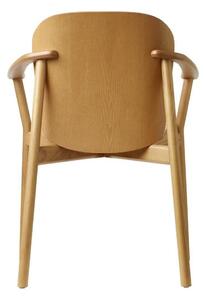 Židle Finn s područkami světlý ořech