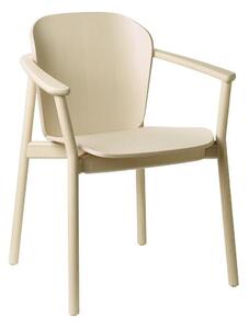 Židle Finn s područkami bílý jasan