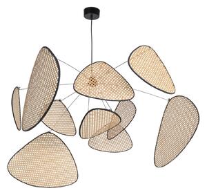 Závěsná svítidlo MARKET SET, Screen XL, stmívatelné, Dřevo, Obývací pokoj, Dřevo, Design